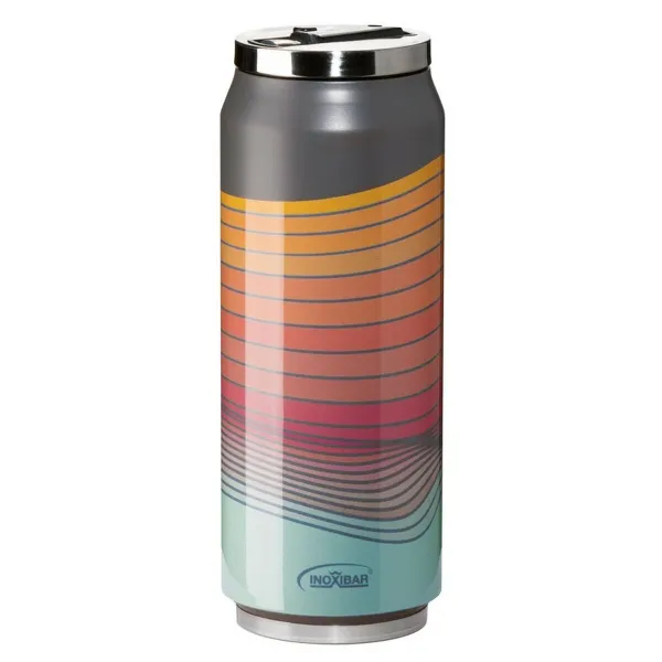 Ceļojuma termosa kolba Inoxibar 61261 RED WAVES Sarkans 280 ml