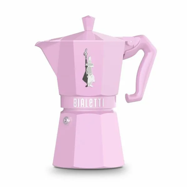 Итальянская Kофеварка Bialetti MOKA EXCLUSIVE Розовый Алюминий 6 Чашки