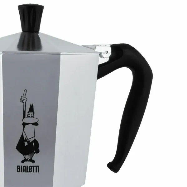 Vanhanaikainen Italialainen Mokkapannu Bialetti 0001167/MR Hopeinen