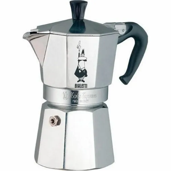 Itališkas Kavinukas Bialetti Moka Express Aliuminis Sidabras