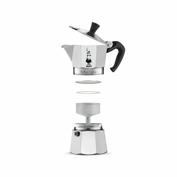 Itališkas Kavinukas Bialetti 0001163 Sidabras Aliuminis 6 Puodeliai