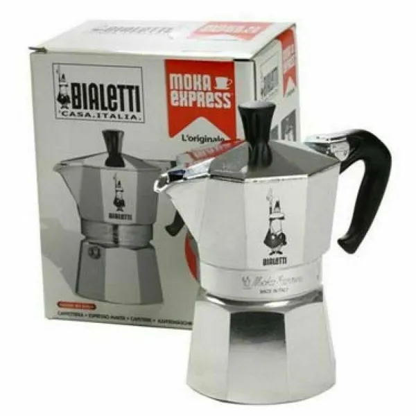 Итальянская Kофеварка Bialetti 0001166/MR Серебристый Алюминий 12 Чашки