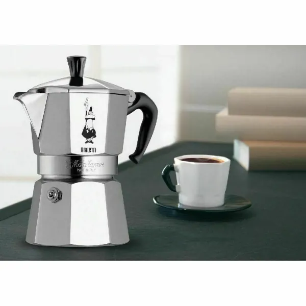 Итальянская Kофеварка Bialetti 0001166/MR Серебристый Алюминий 12 Чашки