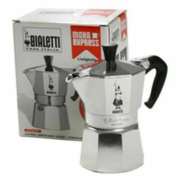Итальянская Kофеварка Bialetti 0001166/MR Серебристый Алюминий 12 Чашки