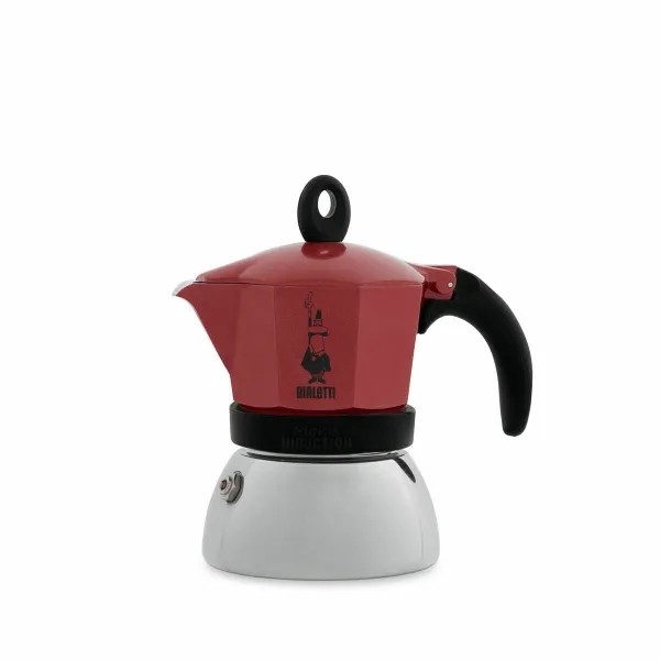 Vanhanaikainen Italialainen Mokkapannu Bialetti 0006944/NP Punainen Metalli Alumiini 150 ml