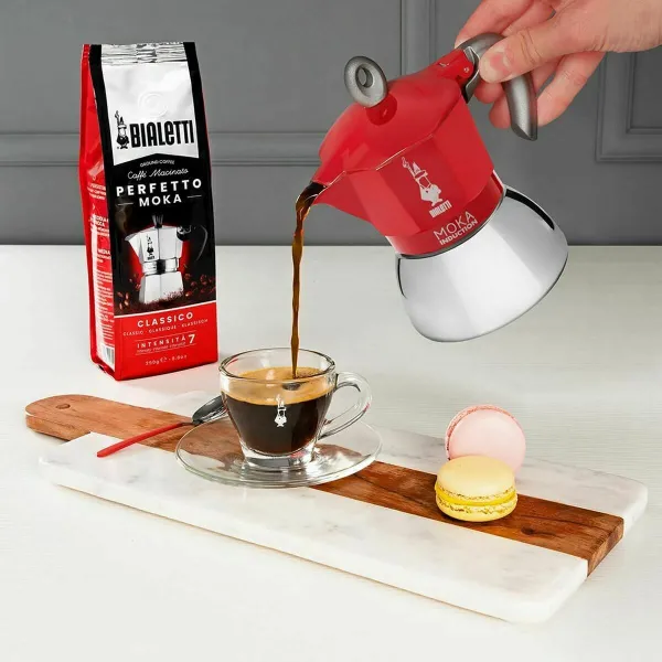Italian Coffee Pot Bialetti 0006944/NP Red Metal Aluminium 150 ml