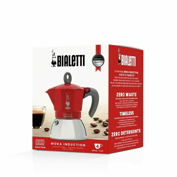 Itališkas Kavinukas Bialetti 0006944/NP Raudona Metalinis Aliuminis 150 ml
