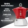 Итальянская Kофеварка Bialetti 0006944/NP Красный Металл Алюминий 150 ml