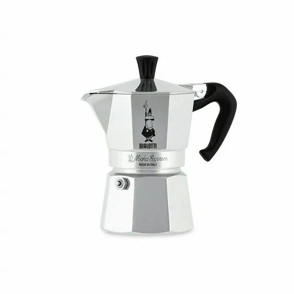 Vanhanaikainen Italialainen Mokkapannu Bialetti 0001161 Hopeinen 60 ml