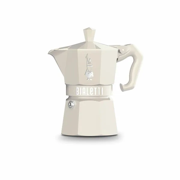 Itāļu Kafijkanna Bialetti MOKA EXCLUSIVE CREAM 3T Krēmkrāsa Alumīnijs 3 Чашки