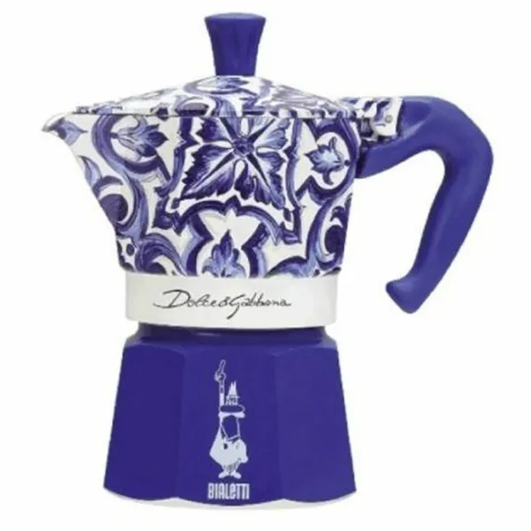 Итальянская Kофеварка Bialetti MOKA D&G BLU MEDIT. 6T Синий 6 Чашки (Пересмотрено B)