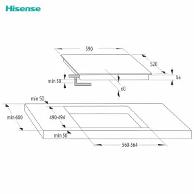Induktiolevy Hisense