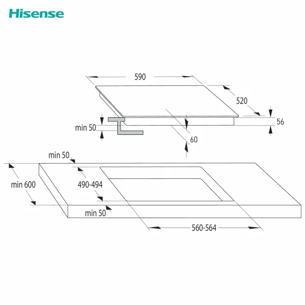 Indukcinė kaitlentė Hisense