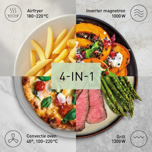 Mikroaaltouuni Grillillä Panasonic NNCD88QSEPG 1300 W (Kunnostetut Tuotteet B)