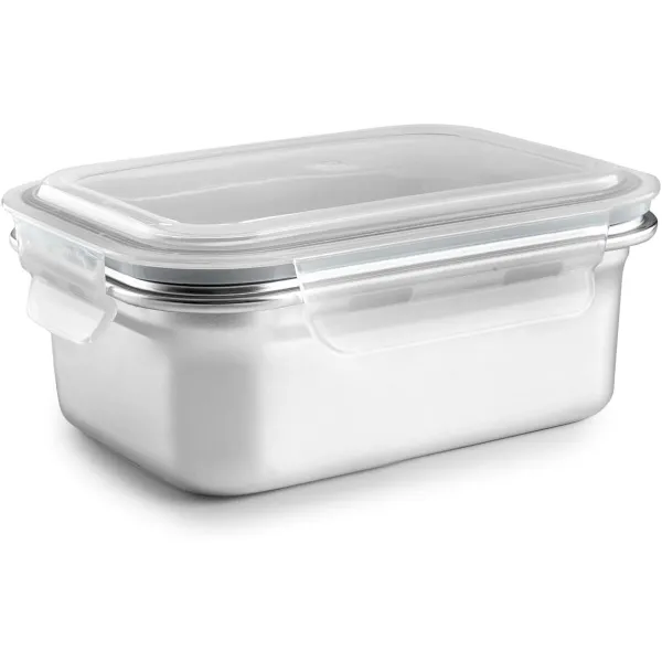 Pusdienu kastīte Ibili 669308 Sudrabains Nerūsējošais tērauds Taisnstūra 800 ml