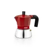Итальянская Kофеварка BRA INOX RED 3T Красный