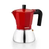 Italian Coffee Pot Monix INOX RED 6T Red 6 Cups