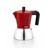 Italian Coffee Pot Monix INOX RED 6T Red 6 Cups