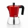 Итальянская Kофеварка BRA INOX RED 9T Красный 470 ml
