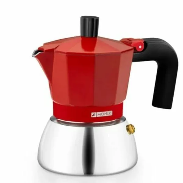 Итальянская Kофеварка BRA INOX RED 9T Красный 470 ml