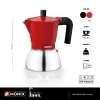 Итальянская Kофеварка BRA INOX RED 9T Красный 470 ml