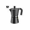 Vanhanaikainen Italialainen Mokkapannu BRA INOX BLACK 3T Musta