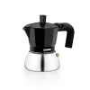 Vanhanaikainen Italialainen Mokkapannu BRA INOX BLACK 3T Musta