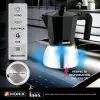 Vanhanaikainen Italialainen Mokkapannu BRA INOX BLACK 3T Musta