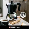 Vanhanaikainen Italialainen Mokkapannu BRA INOX BLACK 9T Musta 470 ml