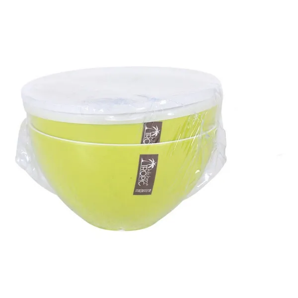 Salaattikulho Kitchen Tropic   16 x 16 x 12 cm Kannellinen Salaattikulho 2 Kappaletta (2 osaa)