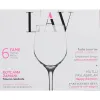 Набор бокалов для вина LAV Fame high 6 Предметы (6 штук)