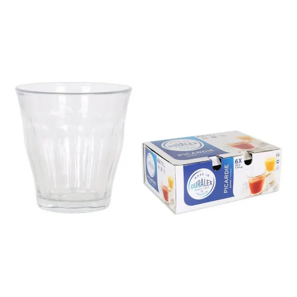 Набор стаканов Duralex 1026AB06/6 Прозрачный Стеклянный 200 ml 6 Предметы (6 штук)
