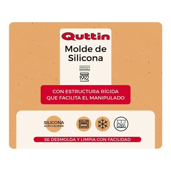 Orkaitė forma Quttin Silikoninis Standus (24,3 x 24,3 cm)