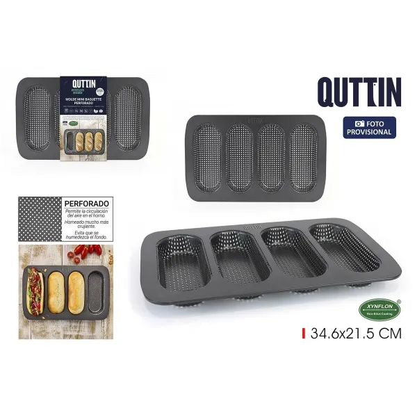 Форма для багетов Quttin Baguette 0,5 mm 34,6 x 21,5 x 3 cm