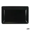 Uzkodu paplāte La Mediterránea Melamīna Antracīts 20 x 13 x 2 cm (24 gb.)
