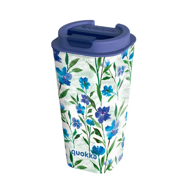 Quokka Vaso Cafe Double Walled - Double Walled Mug 450 ml (Ditsy Bloom)