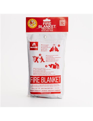 MAUS Dekke Mobil – Fire Blanket 1,2 x 1,8 m (soft cover)