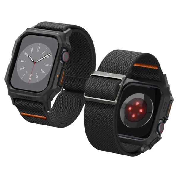 Spigen Lite Fit "Pro" - Case with Strap for Apple Watch 10 42 mm (Matte Black)