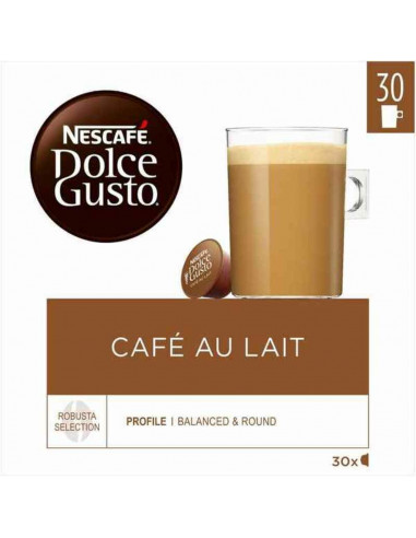 Coffee Capsules Nescafé Dolce Gusto Cafe Au Lait 1 Unit 30 Units