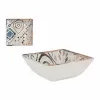 Snack Bowl La Mediterránea Grecia Blue Brown Porcelain 13 x 13 x 5 cm (28 Units)