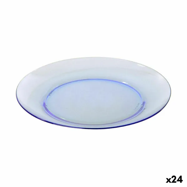 Jälkiruokalautanen Duralex Lys Sininen Ø 19 cm (24 osaa)