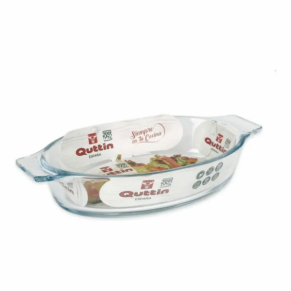 Serviravimo Lėkštė Quttin VEN8435476251502 Ovalas stiklas Ovalus 400 ml 20 x 11,5 x 4 cm (8 vnt.) (20 x 11,5 cm)