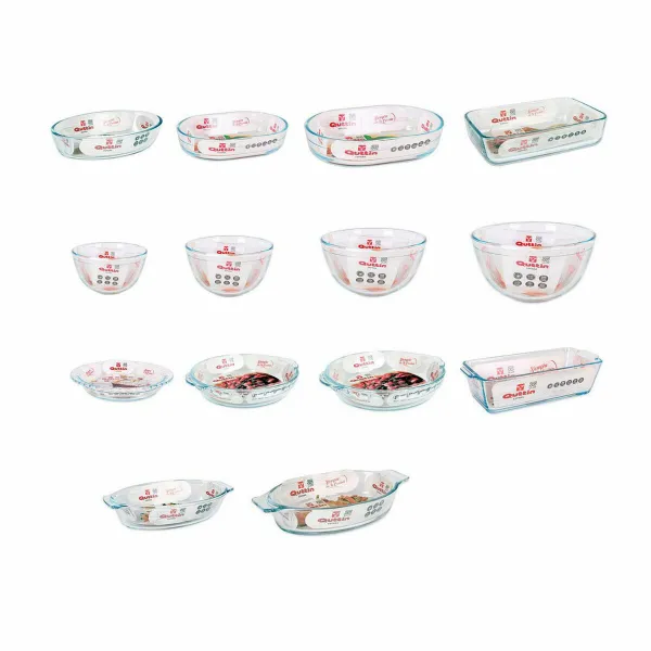 Serviravimo Lėkštė Quttin VEN8435476251502 Ovalas stiklas Ovalus 400 ml 20 x 11,5 x 4 cm (8 vnt.) (20 x 11,5 cm)