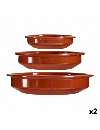 Set of Oven Dishes Baked clay 2 Units