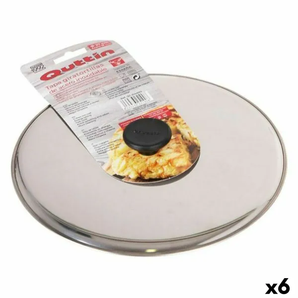 Tortiljas apgriešanas vāks Quttin 144881 Ø 27 cm 27 x 27 x 3 cm Nerūsējošais tērauds (6 gb.)