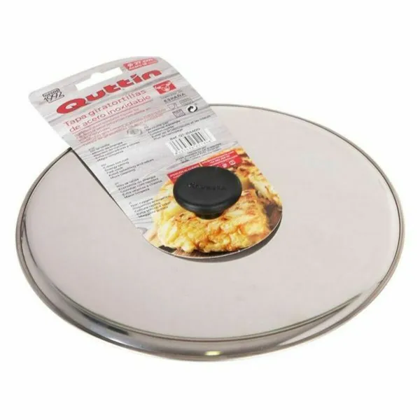 Tortiljas apgriešanas vāks Quttin 144881 Ø 27 cm 27 x 27 x 3 cm Nerūsējošais tērauds (6 gb.)