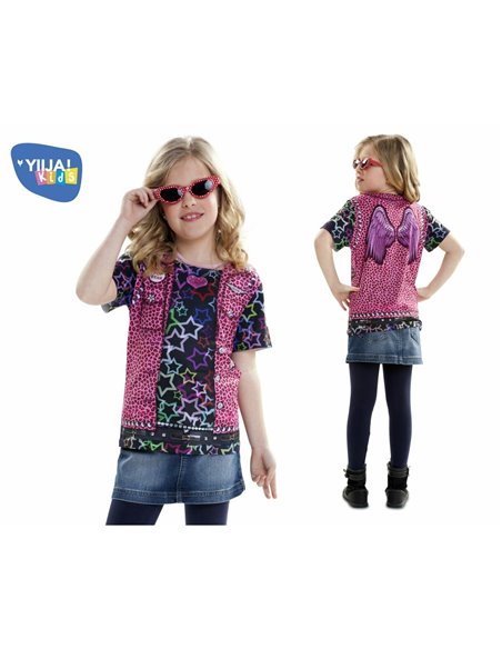 Costume for Children My Other Me Rock Chick Multicolour 4-6 years Girl