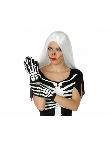 Gloves Skeleton Black