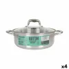 Кастрюля со стеклянной крышкой Quttin Caesar Ø 26 x 9 cm Сталь (4 штук)