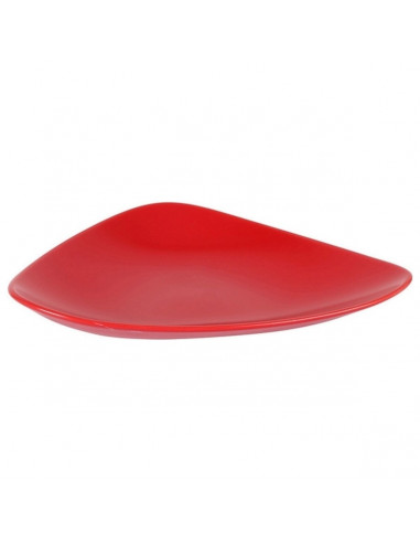 Dessert Dish Red Ceramic 24 x 18 x 3 cm